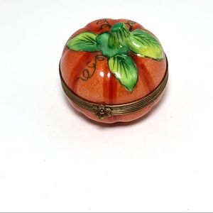 Limoges Pumpkin Box By Chamart Exclusive